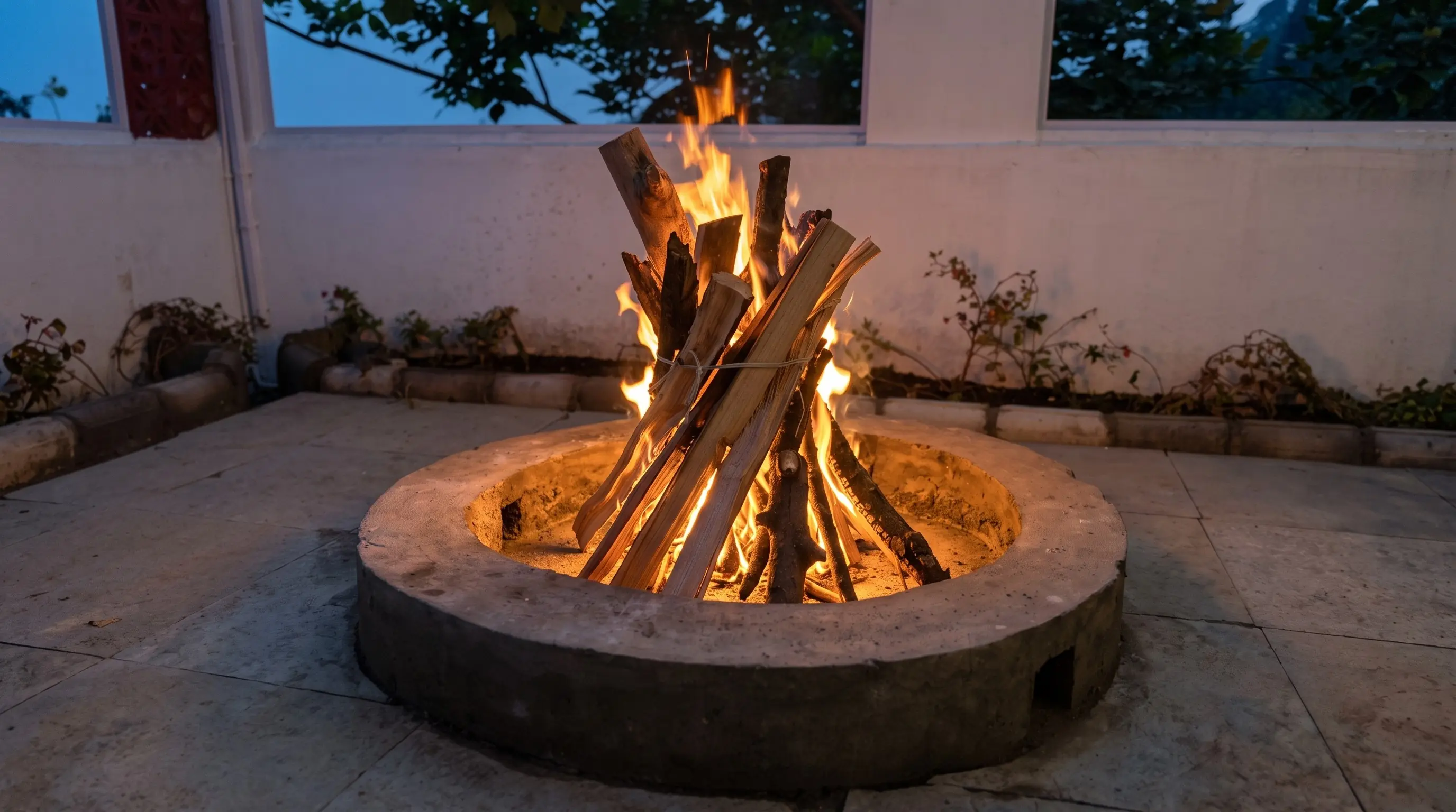 Campfire evening at Eternal Kodaikanal